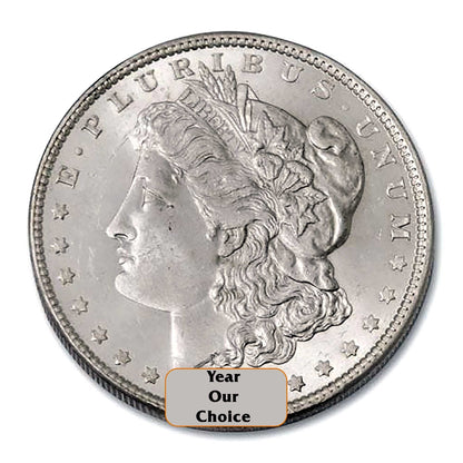 Pre-1921 90% Silver Morgan AU - Dates Vary - $1 AU  in Air-Tite Capsule Holder with Smyrnacoin Certificate of Authenticity