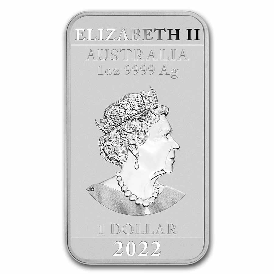 2022 - 1 oz Silver Australian Dragon Dollar Coin $1 Brilliant Uncirculated