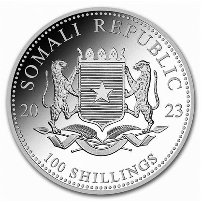 2023 Somalian Elephant One Ounce Silver Coin
