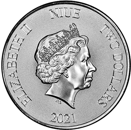 2021 1 oz Niue Silver Robin Hood Coin - .999 Fine Silver BU