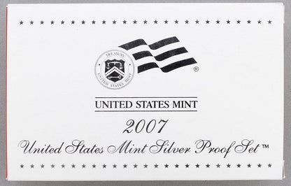 2007 U.S. Mint 14-coin Silver Proof Set - OGP box & COA