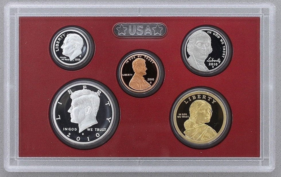2010 U.S. Mint 14-coin Silver Proof Set - OGP box & COA