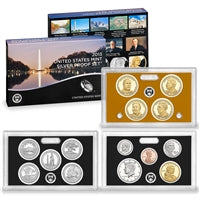 2013 U.S. Mint 14-coin Silver Proof Set - OGP box & COA