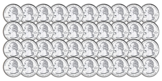 40 Coin Roll of 90% Silver Proof Quarters - $10 Face Value