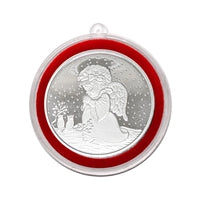 2025 Christmas Angel 1oz .999 Fine Silver Round in Ornament Holder
