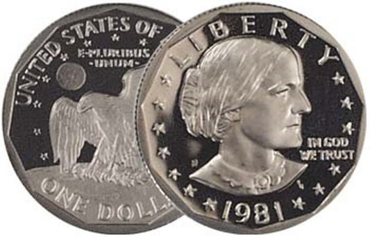 1981 - S Proof Susan B. Anthony Dollar - Single Coin