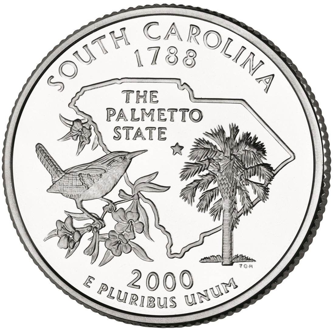 2000-D South Carolina State Quarter - Roll of 40 Coins