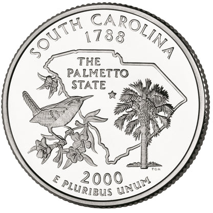 2000-D South Carolina State Quarter - Roll of 40 Coins