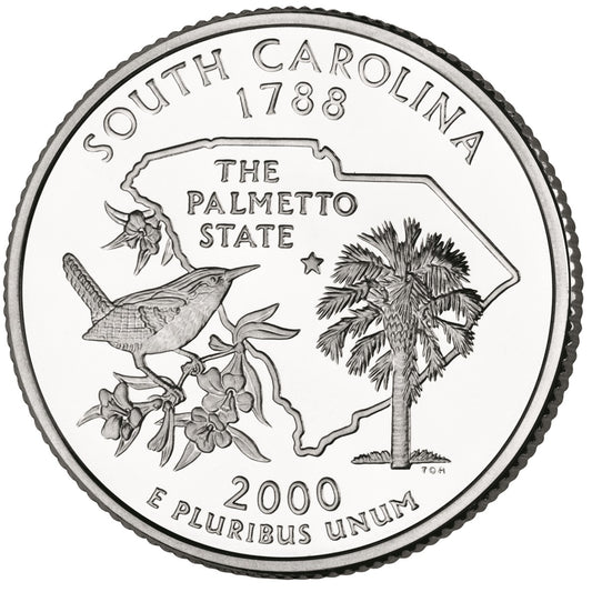 2000-D South Carolina State Quarter - Single Coin