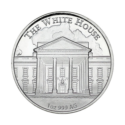 President Trump 2 Coin Fight and 47th President 1oz .999 Silver Coins in Black Velvet Lined Gift Box