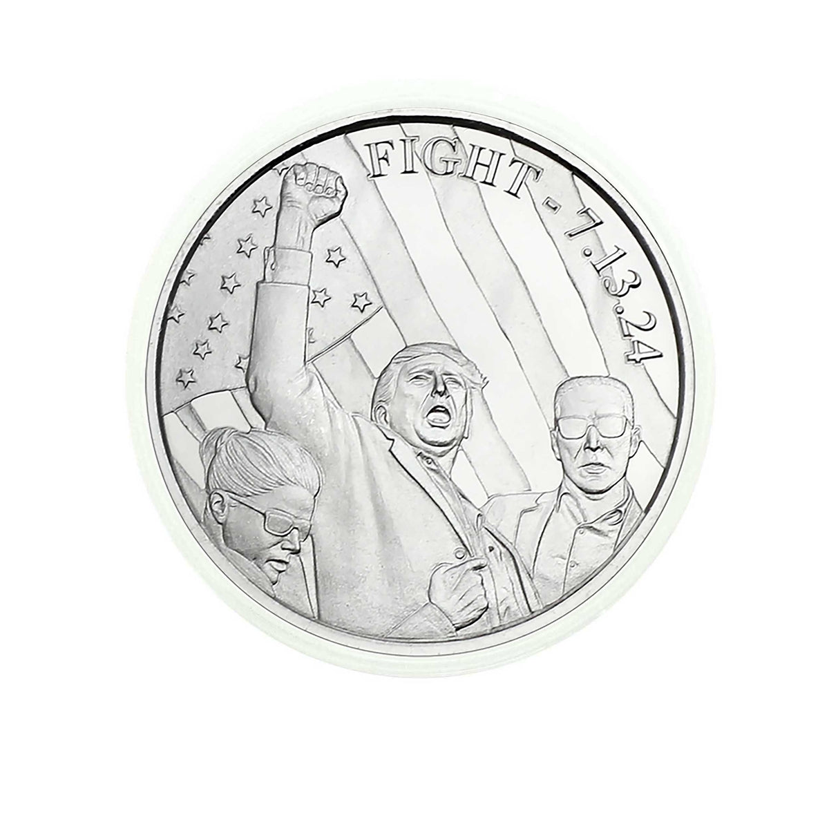 2024 Trump Fight 7.13.24 - 1 oz .999 Silver Commemorative Round
