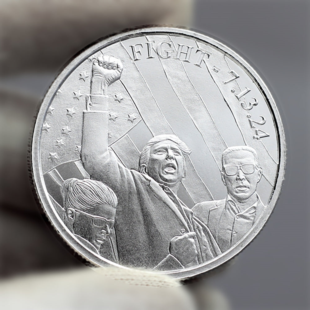 2024 Trump Fight 7.13.24 - 1 oz .999 Silver Commemorative Round