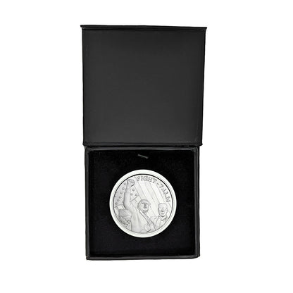 2024 President Trump Fight 7.13.24 Coin 1 Ounce Silver Round in Air Tite and Black Magnet Close Gift Box