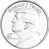 Donald Trump 47th President 1oz .999 Silver Coin in Air Tite Holder