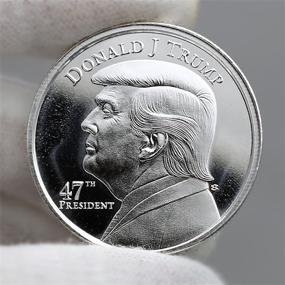 Donald Trump 47th President 1oz .999 Silver Coin in Air Tite Holder