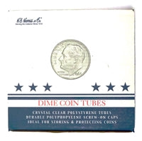 Box of 100 U.S. Dime Coin Tubes