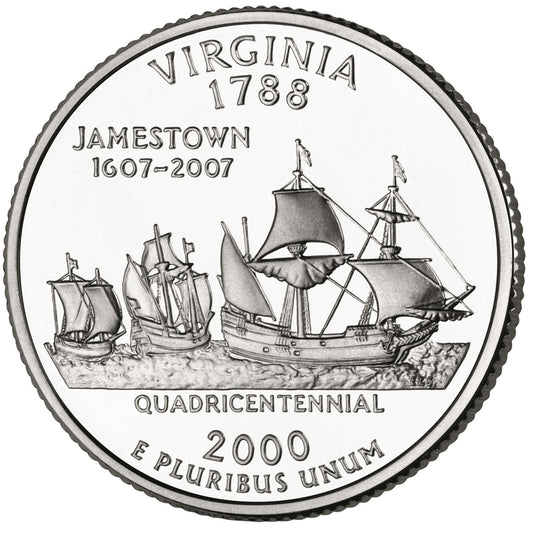 2000-D Virginia State Quarter - Single Coin BU