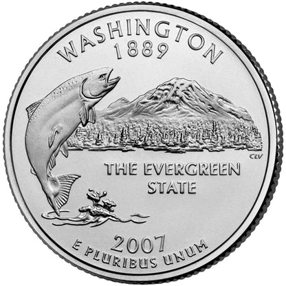 2007-D Washington State Quarter - Single Coin BU