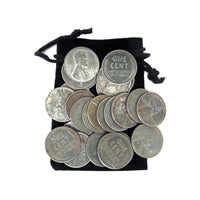 1943 - Set of 20 Steel Pennies Circulated Condition with 5 Free Bonus