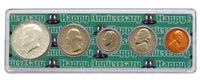 1968 - 54th Anniversary Year Coin Set in Happy Anniversary Holder