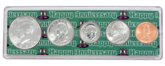 1994 Anniversary Year Coin Set - Uncirculated 5-Coin Collection in Commemorative Holder