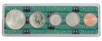 2002- 20th Anniversary Year Coin Set in Happy Anniversary Holder