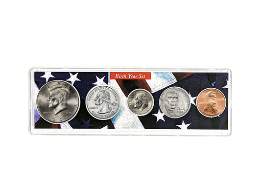 2006 Birth Year Coin Set - Uncirculated 5-Coin Collection in Patriotic Holder