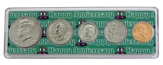 2009 - 13th Anniversary Year Coin Set in Happy Anniversary Holder