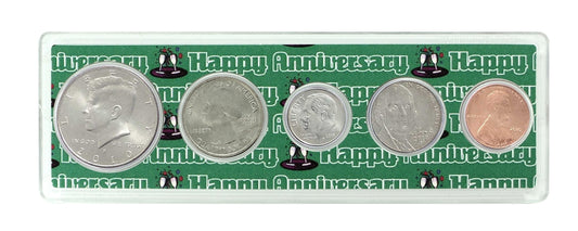 2010 - 12th Anniversary Year Coin Set in Happy Anniversary Holder