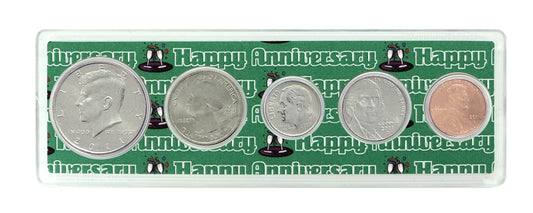 2011 - 11th Anniversary Year Coin Set in Happy Anniversary Holder