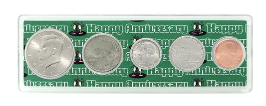 2014 - 8th Anniversary Year Coin Set in Happy Anniversary Holder