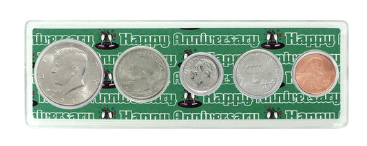 2015 - 7th Anniversary Year Coin Set in Happy Anniversary Holder