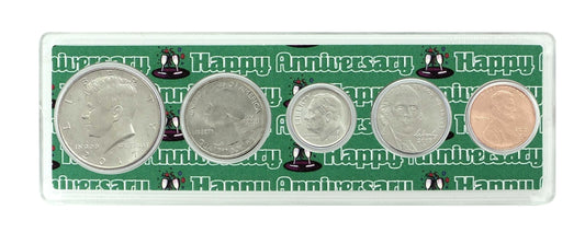 2017 - 5th Anniversary Year Coin Set in Happy Anniversary Holder