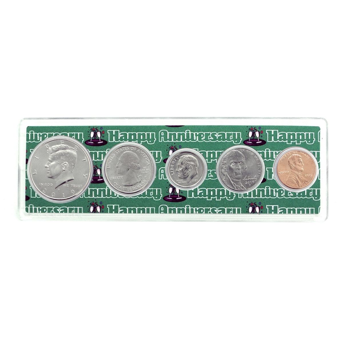 2019 - 3rd Anniversary Year Coin Set in Happy Anniversary Holder