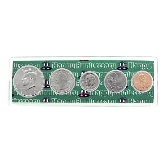 2019 - 3rd Anniversary Year Coin Set in Happy Anniversary Holder