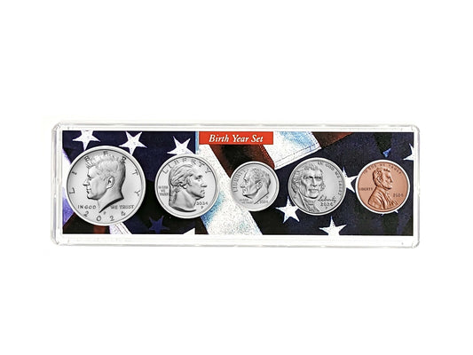 2024 Birth Year Coin Set in American Flag Holder