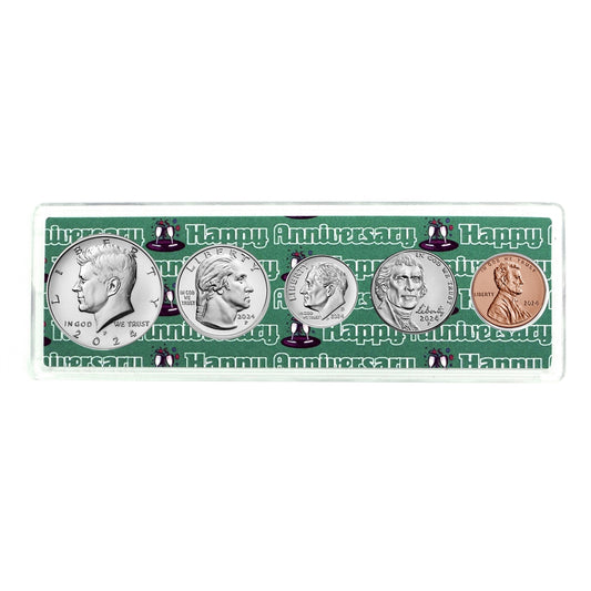 2024 Anniversary Year Coin Set in Happy Anniversary Holder
