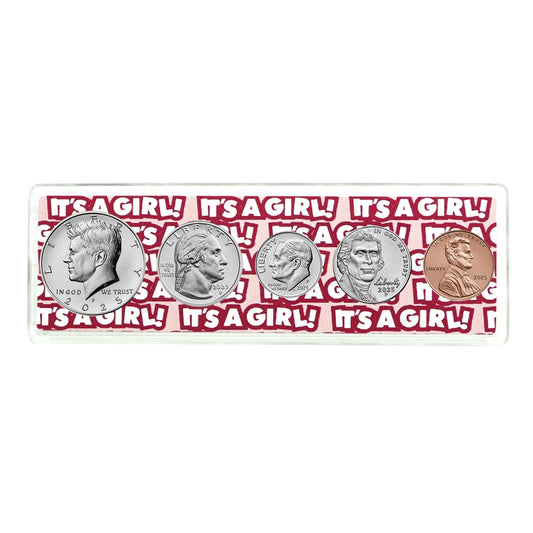 2025 Birth Year Coin Set in "It's a Girl" Holder