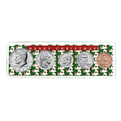 2025 - 5 Coin Birth Year Set in Merry Christmas Holder